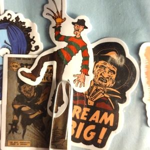 nightmare on elm street stickers 3pk